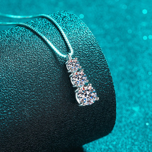 2025 nouveauté luxe Moissanite collier 925 argent Sterling Fine Moissanite colliers pour femmes - Product Image 5