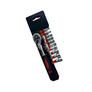 12 Piece 1/4 In <b>Ratchet</b> Wrench Set With <b>Socket</b> And 24 Tooth <b>Ratchet</b> For Home Use Carbon Steel Tool Kit - Product Image 1