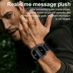 Montre connectée pour homme Gk72, bracelet en acier, connexion à une touche, appel BT, interface utilisateur cool, étanche IP67, écran AMOLED carré, montre connectée cool pour homme - Product Image 4
