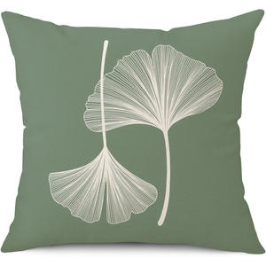 <span class=keywords><strong>Funda</strong></span> de almohada de estilo Simple de hoja <span class=keywords><strong>verde</strong></span> de primavera, <span class=keywords><strong>funda</strong></span> de cojín de flores nórdicas para el hogar, <span class=keywords><strong>funda</strong></span> de cojín de sofá de dormitorio de lino - Product Image 5