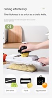 26-In-1 Multifunctioneel Keukengereedschap En Gadgets Pp Plastic Handheld Stalen Uiensnijder Groente-En Aardappelsnijder