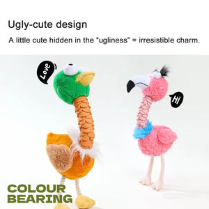 Juguetes para Perros con Forma de Pájaro <span class=keywords><strong>Loco</strong></span> y Feo, Diseño de Papel Sonoro Anti-Mordidas, Ecológicos, de Peluche, de 60 cm de Largo, Venta al por Mayor de Fábrica - Product Image 3