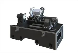 정밀한 CK-500T 선반 기계 토르노 Cnc 하드 레일 CNC 토르 86mm 66mm 보어 무단 속도 Cnc 선반