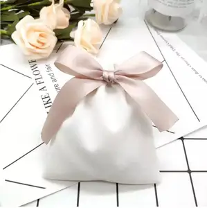 Custom Logo Exquisite Velvet Jewelry Bag Drawstring Pouch Small Storage Bag Jewellery Packaging Bags