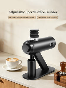 Moulin à café électrique à meules plates de 64 mm avec revêtement en titane 110V 220V, vitesse réglable, <span class=keywords><strong>pour</strong></span> usage commercial et domestique - Product Image 1