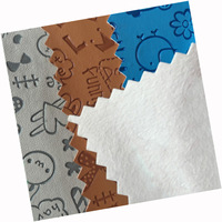 Housse de carnet en cuir PU gaufré à motif de dessin animé Chengyuan, personnalisée, écologique, imperméable, 0,8 mm, 54 cm de large, à changement de pression, pour canapé et vêtements