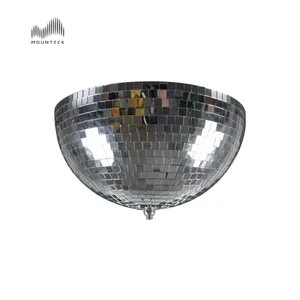 20inch 50cm Half mirror ball with Built in Motor Party Ceiling Glitter Disco Ball Sliver Motorized Mirror Ball