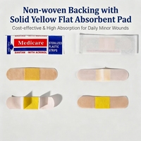 Pansements adhésifs 100% OEM/ODM d'usine à faible coût, respirants pour coupures et plaies mineures, hémostatiques, en tissu non tissé
