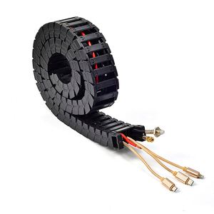 Cadena Portacables Automática de Plástico Flexible Negra para Máquinas CNC, Modelo TY-20250621, Colorida, Marca Medium Winding - Product Image 1