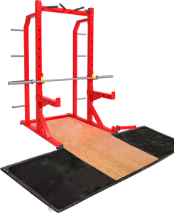 Attrezzatura da palestra per Fitness commerciale Squat Power Rack per pesi pesanti Multi-funzionale Rack + piattaforma di sollevamento pesi a forma di T - Product Image 6