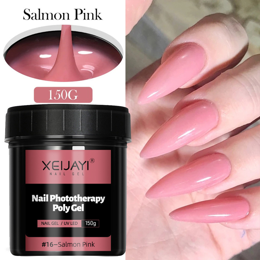 150g#16-Gel de extensión rosa salmón