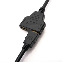 Venta al por mayor 1080P HDMI 1x2 puerto divisor macho a hembra Cable para DVD HDTV Xbox PS3 PS4 STB proyector para altavoz Monitor de cámara