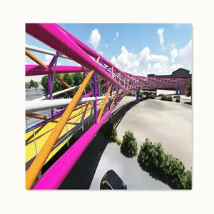 Galvanized Steel Structure Pipe Truss Bailey Pedestrian Bridge Portable Suspension Bridge