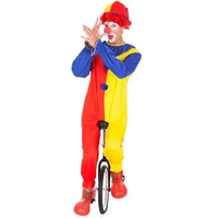 Halloween adulte Clown combinaison chapeau Joker Cosplay noël carnaval fête robe drôle Clown Costume pour hommes