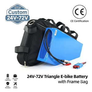 Batterie triangulaire 48V 40Ah, pack de batteries pour vélo électrique 52V 30Ah 60V, batteries lithium-ion 18650 pour vélo électrique - Product Image 1