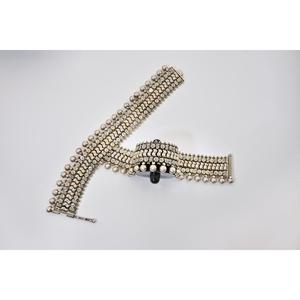 Manish Jewellers Bracelet de cheville ethnique tibétain oxydé Payal, imitation perle, motif géométrique, pierre naturelle, bijoux vintage pour femme - Product Image 1