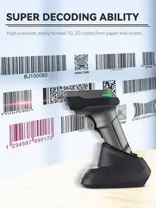 XB-D66T drahtloser 1D-2D-Barcode-Scanner PDF417 QR-Code-Lieser USB-Mobile-Zahlungsgerät tragbarer Barcode-Lieser