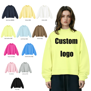 Sweat-shirt pour femme de haute qualité, personnalisé avec impression numérique, style sport décontracté américain, pull ample à col rond - Product Image 1