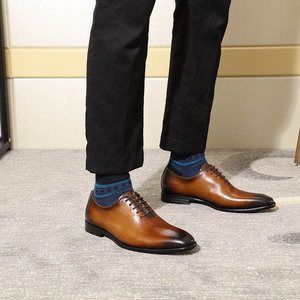 Zapatos formales de cuero a la moda, zapatos de boda hechos a mano, zapatos casuales para hombre, zapatos formales con cordones hechos a medida para hombre - Product Image 4