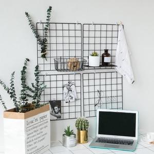 Panier d'affichage de Photo à grilles en fer, panneau en maille, cadre d'affichage de Photo, décor mural de maison, étagère en métal pour cartes postales, bricolage - Product Image 4