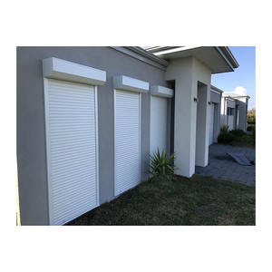 Volets roulants solaires automatiques de conception moderne avec isolation thermique pour fenêtres et portes de villas résidentielles en aluminium - Product Image 1