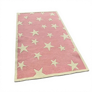 Alfombra de lana tejida a mano con diseño de estrella para sala de estar de lujo con alta calidad de proveedor indio TEXTILES INDIOS H/L - Product Image 1
