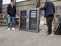 Ventana Abatible Moderna de Aluminio, Vidrio Templado de Seguridad, Anti-Robo, con Certificación Energy Star, para Edificios Comerciales, Suministro de Fábrica