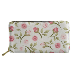 <span class=keywords><strong>Portafoglio</strong></span> da viaggio stile lungo <span class=keywords><strong>donna</strong></span> <span class=keywords><strong>con</strong></span> stampa floreale rosa peonia in pelle <span class=keywords><strong>con</strong></span> chiusura a <span class=keywords><strong>cerniera</strong></span> - Product Image 1
