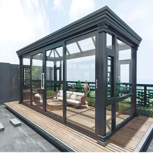 Véranda préfabriquée conviviale 4 saisons avec portes coulissantes <span class=keywords><strong>pour</strong></span> l'enclos de balcon d'appartement et petit espace de loisirs - Product Image 1