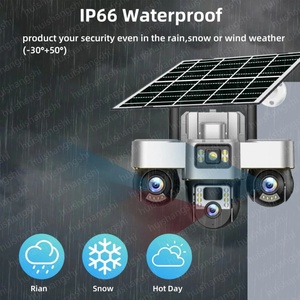 V380 Wifi Three PTZs Lens 4G Solar 15MP 4K Outdoor Waterproof <b>Camera</b> CCTV Two-Way Audio <b>Wireless</b> IP Surveillance <b>Security</b> <b>Camera</b> - Product Image 5