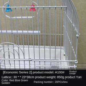 A100 Metalen Vogelkooi Vast Patroon Nest Voor Papegaaien Spreeuwen Lijsters En Mynns Gemaakt Van Externe Acacia - Product Image 2