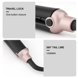 หวีเซรามิกยืดผมพร้อมจอ LCD แสดงอุณหภูมิ ระบบทำความร้อน PTC เครื่องหนีบผมไฟฟ้าเพิ่มวอลลุ่ม สำหรับใช้ในบ้าน - Product Image 5
