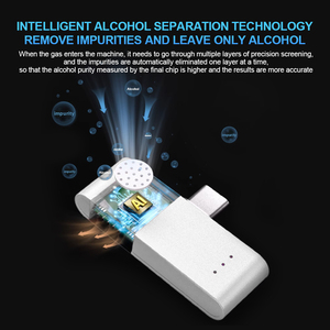 Anpassbare neue Stile Atem tester BT 5.0 Handy APP Speicher daten OTG Powered Portable Alcohol Tester - Product Image 4
