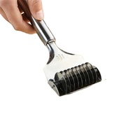 Rouleau à pâtes en acier inoxydable, outil de découpe de pâte, outil de cuisine, aide pour la pâte, outil de découpe de pâte DIY