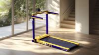 Tapis de course compact pliable intelligent pour la maison et le bureau Tapis de marche avec affichage LED Fréquence cardiaque Elliptique électrique pour la musculation