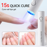 BORN PRETTY 3W Mini Lampe UV LED Portable Sans Fil Rechargeable pour Séchage de Gel Ongles