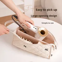 Tas Penyimpanan Pengering Rambut Kustom Tahan Air, Kotak Perjalanan untuk Alat Penataan Rambut, Organizer Penyimpanan Makeup
