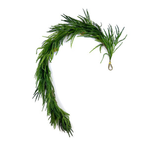 Guirlande artificielle de cyprès et de pin, 100-200 cm, à suspendre au mur, plante verte en plastique, décoration de Noël pour la maison - Product Image 5