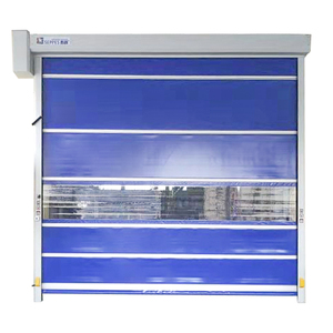 Le fabricant de portes rapides Seppes de la Chine fournit des portes roulantes modernes à grande vitesse pour les entrepôts Compos coupe-vent à ouverture manuelle - Product Image 1