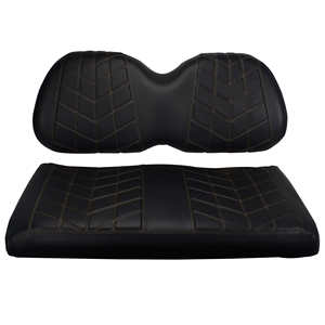 NOKINS-Kit de cubierta de asiento de vinilo, accesorio para carrito de Golf, negro, sin logotipo - Product Image 3