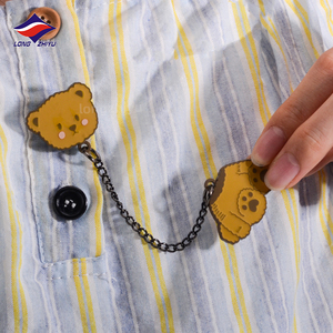 Longzhiyu 18 Năm Lưu Niệm Huy Hiệu Pin Nhà Sản Xuất Tùy Chỉnh Kim Loại Phim Hoạt Hình Men Phù Hiệu Anime Động Vật Chuỗi Pins - Product Image 3