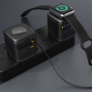 Charge rapide 67W avec câble rétractable intégré et charge sans fil – Chargeur USB-C PD multi-ports - Product Image 3