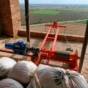 Elevador Eléctrico de Materiales de Construcción, Cabrestante con Motor de Engranajes, Sistema de Elevación de Cables de Alta Resistencia para Obras - Product Image 6