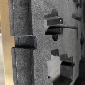 Chết cắt <span class=keywords><strong>EVA</strong></span> bao bì màu đen bọt hộp đồ trang sức chèn - Product Image 5