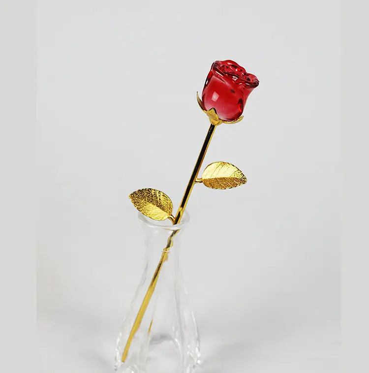 DIY romantischen Geburtstag Valentinstag Geschenk für Damen Liebe Kristall Rose Blume Hochzeits geschenk