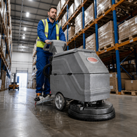 CleanHorse H20 Hochleistungs-Lagerhallen-Bodenreinigungsmaschine Kommerzielle Batteriebetriebene Maschine für die Reinigung von Logistikzentren
