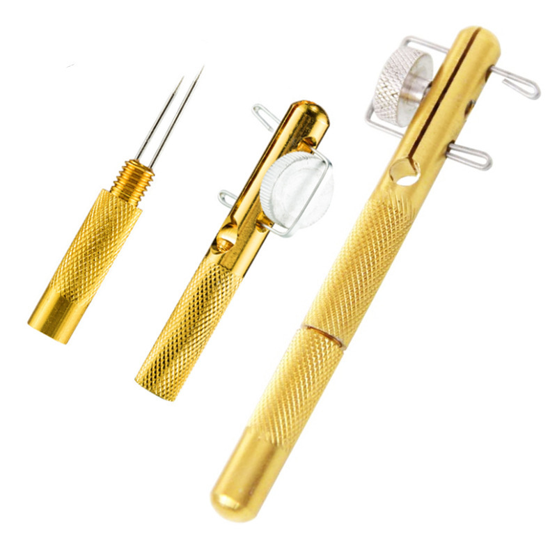 aluminum alloy fishing hook tier Aluminium Gold Knot Tool 4PCS Fast Tying for Easy Fishing Line Tie, Pliers & Tools it includes a lanyard for quick access and is ideal for targeting bass Tyepro Knot Tying Fishing Tool