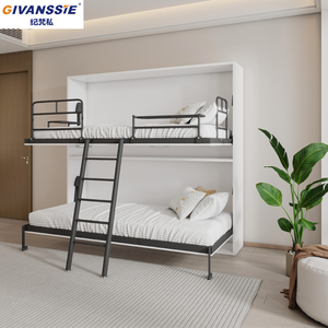 Lit escamotable invisible Space Magician avec mécanisme <span class=keywords><strong>de</strong></span> levage, cadre en bois, design moderne pour auberge et dortoir - Tailles : Double/Queen/King/Twin - Product Image 4