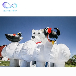 Oso Polar blanco tema casa inflable <span class=keywords><strong>de</strong></span> diapositivas inflables castillo inflable <span class=keywords><strong>de</strong></span> diapositivas para los niños - Product Image 3
