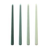 Vente en gros de bougies de dîner coniques colorées de 12 pouces de haut, naturelles, sans parfum, sans fumée, de haute qualité